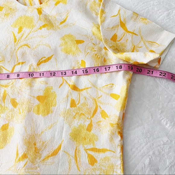 Vintage Floral Print Crepe Button Down Blouse - Picture 8 of 10